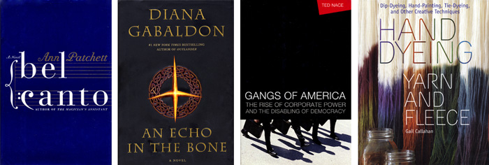 Some examples of outstanding use of typography for book covers that we admire (but did not design).